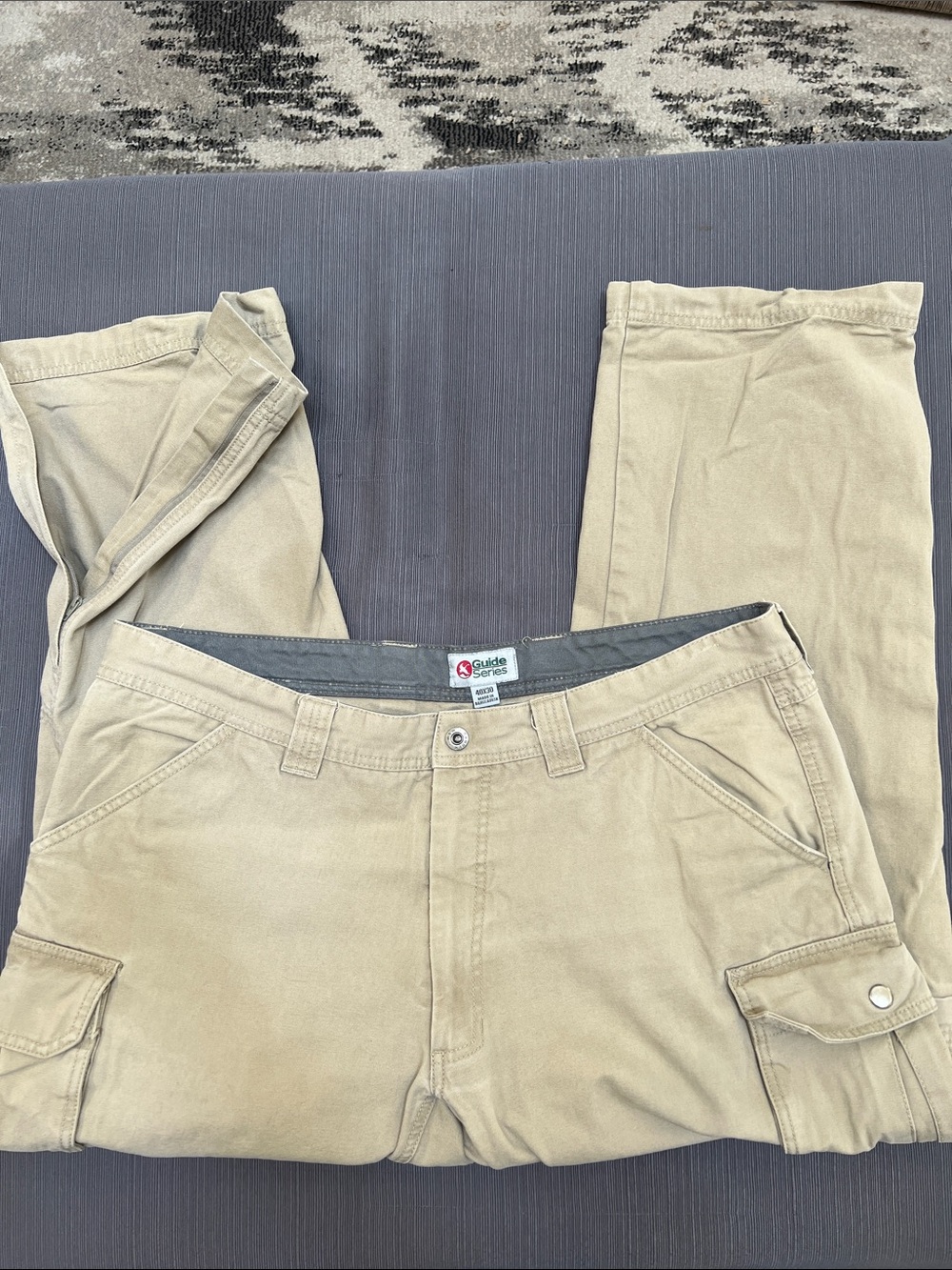 Men’s Khaki Cargo Pants/Shorts ~ SZ 40 X 30